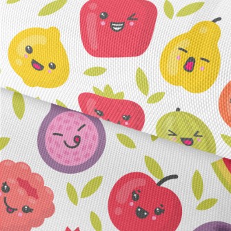 Cartoon Playful Fruits Waterproof Oxford