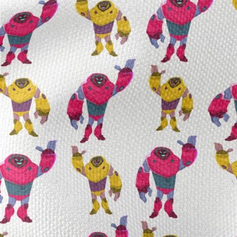 Handsome Colorful Robot Waterproof Canvas