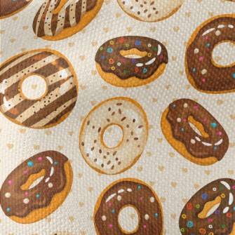 Chocolate Icing Donuts Waterproof Canvas