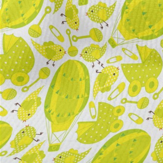 Yellow Green Baby Toy Terry