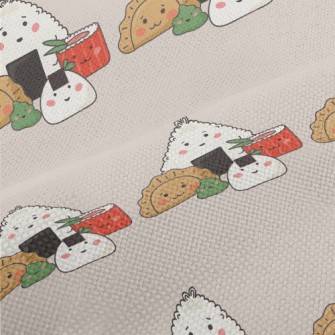 Japanese Dumplings And Sushi Performance Linen