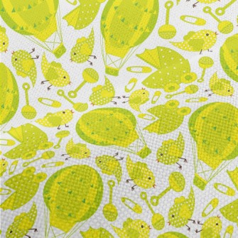Yellow Green Baby Toy Performance Linen