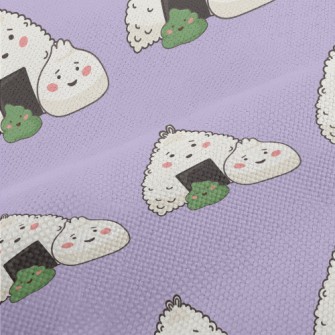 Triangular Rice Balls And Stea Performance Linen