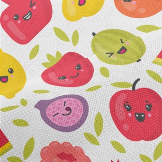 Cartoon Playful Fruits Performance Linen