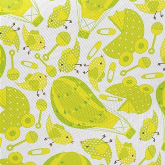 Yellow Green Baby Toy Twill