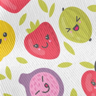 Cartoon Playful Fruits Standard Corduroy