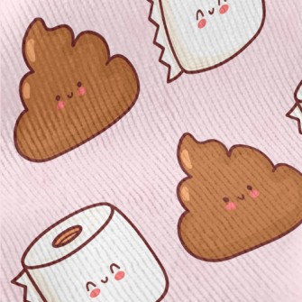 Cartoon Toilet Paper Standard Corduroy
