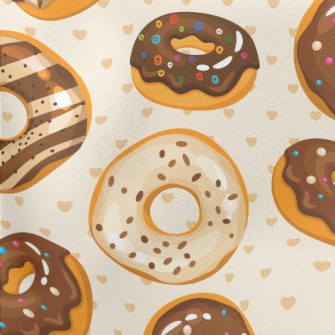 Chocolate Icing Donuts Stretch Ponte