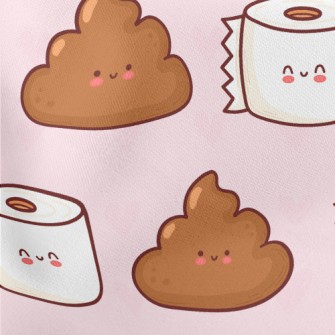 Cartoon Toilet Paper Stretch Ponte