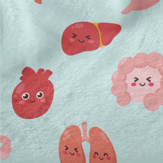 Smiling Human Body Organs Minky