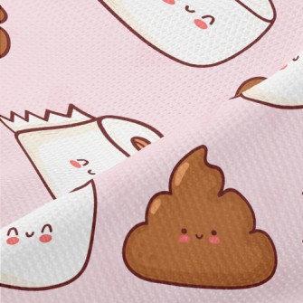 Cartoon Toilet Paper Piqué
