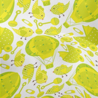 Yellow Green Baby Toy Lightweight Performance Linen