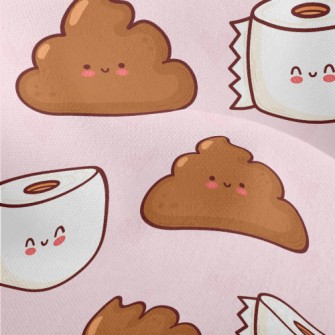 Cartoon Toilet Paper Lightweight Performance Linen