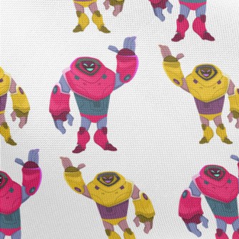 Handsome Colorful Robot Pongee