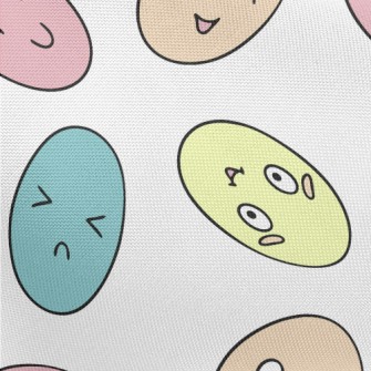 Playful Expression Easter Eggs Pongee