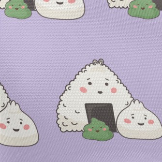 Triangular Rice Balls And Stea Pongee