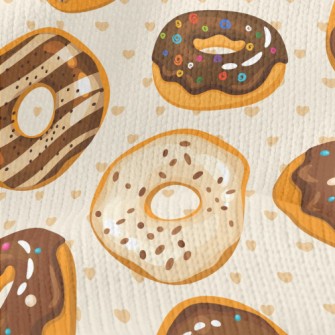 Chocolate Icing Donuts Stretch Jersey