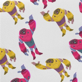 Handsome Colorful Robot Midweight Cotton Poplin