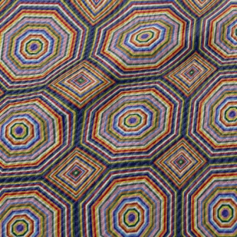 Colorful Octagon Birdseye Piqué