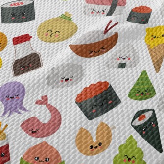 Cute Food Birdseye Piqué