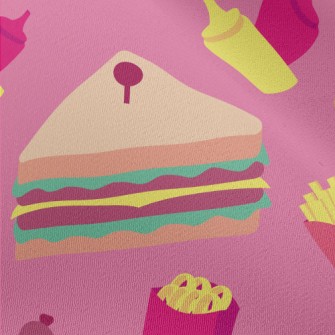 Hamburger Hot Dog Sandwich Chiffon