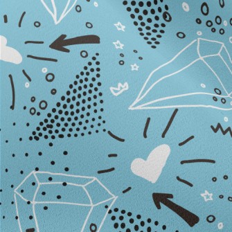 Hand Drawn Diamond Heart Chiffon
