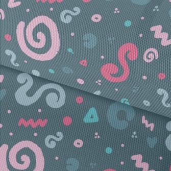 Curly Triangle Lines Waterproof Oxford