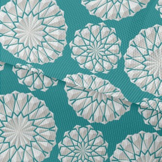 Polygonal Lace Flower Waterproof Oxford