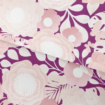 Dreamy Pink Flowers Waterproof Oxford