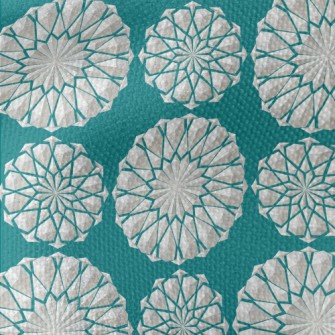 Polygonal Lace Flower Waterproof Canvas