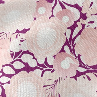 Dreamy Pink Flowers Waterproof Canvas