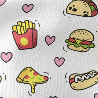 Delicious Fast Food Waterproof Canvas