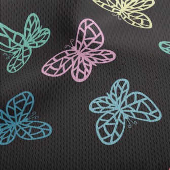 Colorful Basket With Empty But Athletic Mesh Flat Back