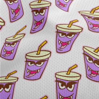 Anthropomorphic Fang Drink Athletic Mesh Flat Back