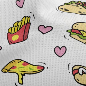 Delicious Fast Food Athletic Mesh Flat Back