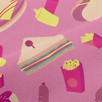 Hamburger Hot Dog Sandwich Performance Linen