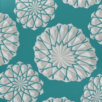 Polygonal Lace Flower Twill