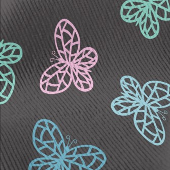 Colorful Basket With Empty But Standard Corduroy