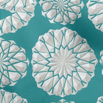 Polygonal Lace Flower Micro Fleece