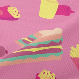 Hamburger Hot Dog Sandwich Piqué