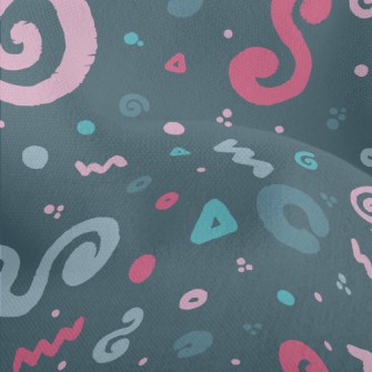 Curly Triangle Lines Lightweight Performance Linen