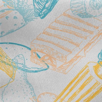 Delicious Fast Food Jersey Backed Fleece