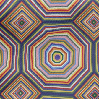 Colorful Octagon Jersey Backed Fleece