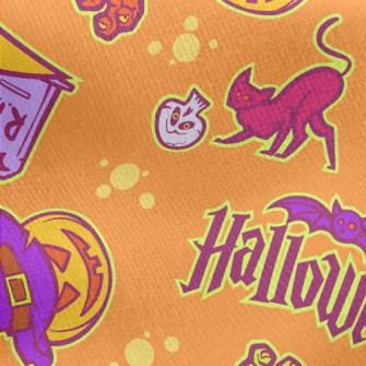 Evil Halloween Jersey Backed Fleece