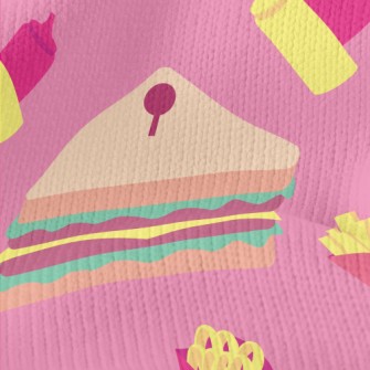 Hamburger Hot Dog Sandwich Stretch Jersey