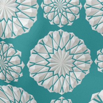 Polygonal Lace Flower Lightweight Cotton Poplin