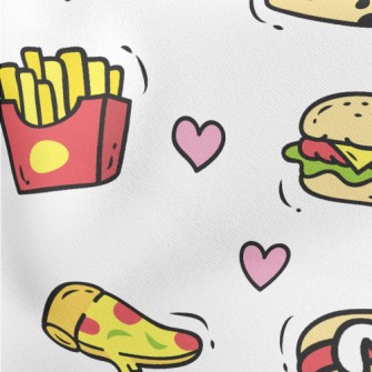 Delicious Fast Food Lightweight Cotton Poplin