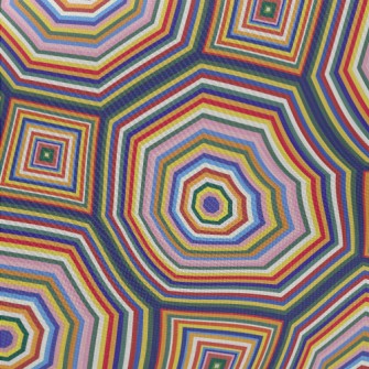 Colorful Octagon Midweight Cotton Poplin