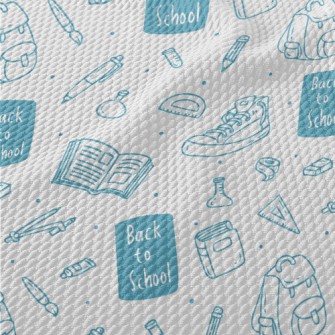 Melancholy First Day Of School Birdseye Piqué