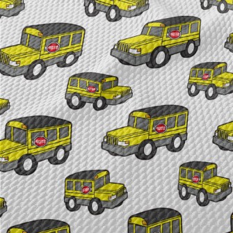 School Bus Birdseye Piqué
